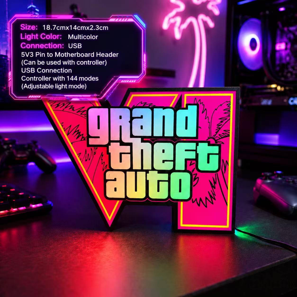 2026 New GTA 6 Horizon Ambient - đánh giá và giá Desk Setup Lamp