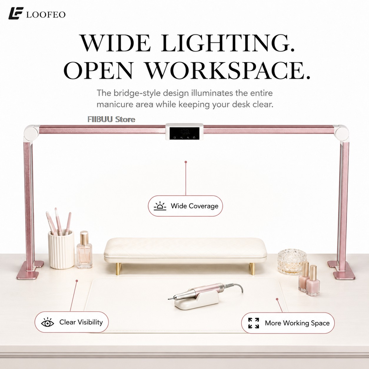 Professional LED Nail Desk Lam - đánh giá và giá Desk Setup Lamp